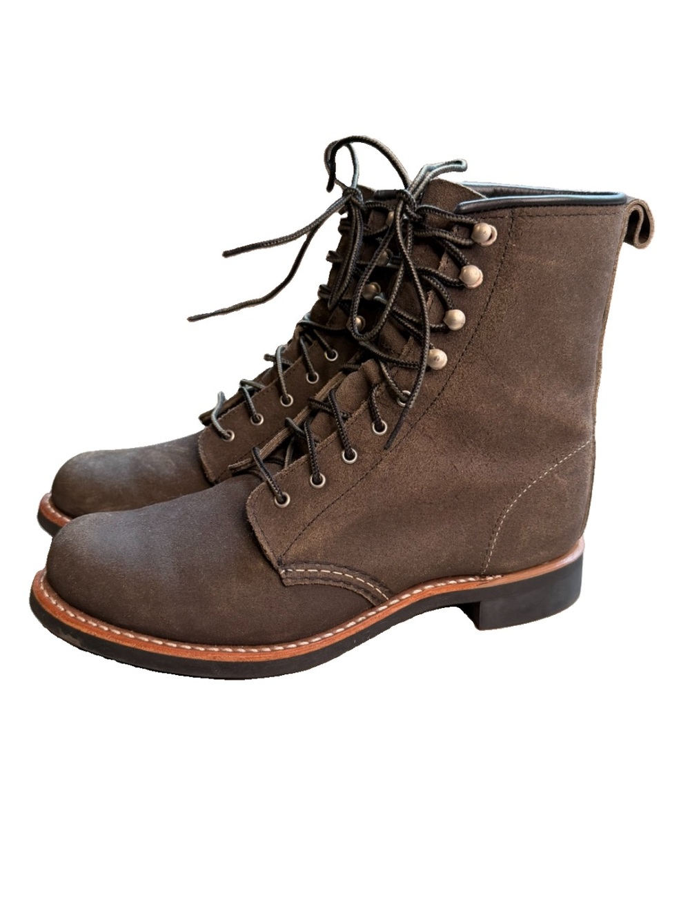 Red Wing Heritage Silversmith 3360 boots in Pewter Acampo suede size 8